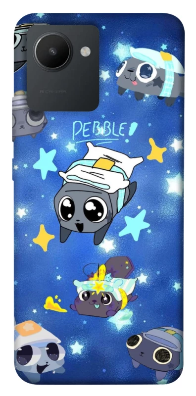Чохол на Realme C30s Pebble kitten stars фото 1 з 1