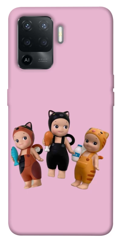 Чохол на Oppo Reno 5 Lite Cat Cafe Trio фото 1 з 1