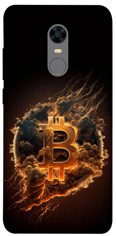 Чехол на Xiaomi Redmi 5 Plus / Redmi Note 5 (Single Camera) Smoky Bitcoin фото 1 из 1