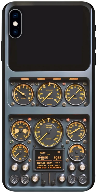 Чехол на Apple iPhone X (5.8") Airplane instrument panel фото 1 из 1