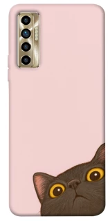 Чехол на TECNO Camon 17P Peeping cat фото 1 из 1