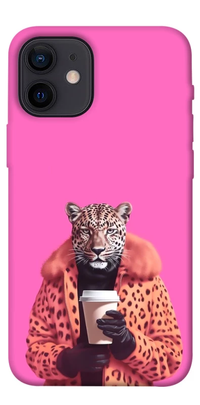 Чехол на Apple iPhone 12 mini (5.4") Леопард с кофе фото 1 из 1