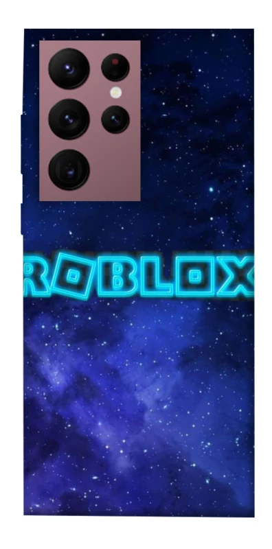 Чехол на Samsung Galaxy S22 Ultra Roblox Space Logo Blue фото 1 из 1