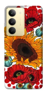 Чохол на Realme 14x Соняшники та маки фото 1 з 1