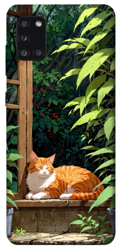 Чохол на Samsung Galaxy A31 red cat фото 1 з 1