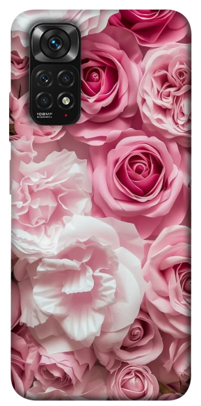 Чохол на Xiaomi Redmi Note 11 (Global) / Note 11S Рожеві Квіти фото 1 з 1