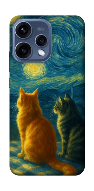 Чехол на Oppo Reno 15 Cats under the stars фото 1 из 2