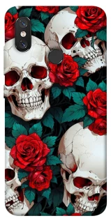 Чохол на Xiaomi Mi 8 skull and rose фото 1 з 1