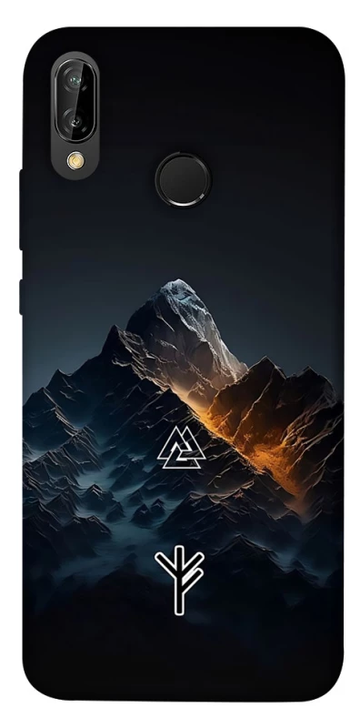 Чехол на Huawei P20 Lite Руны в горах фото 1 из 1
