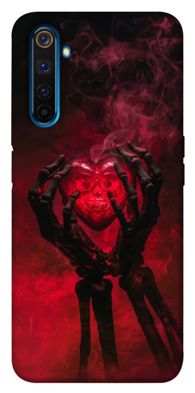 Чохол на Realme 6 Pro Heart in the hands of a skeleton фото 1 з 1