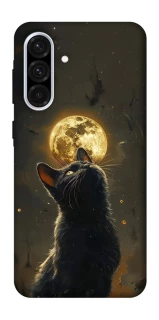 Чехол на Samsung Galaxy A36 5G Кот под луной v2 фото 1 из 1