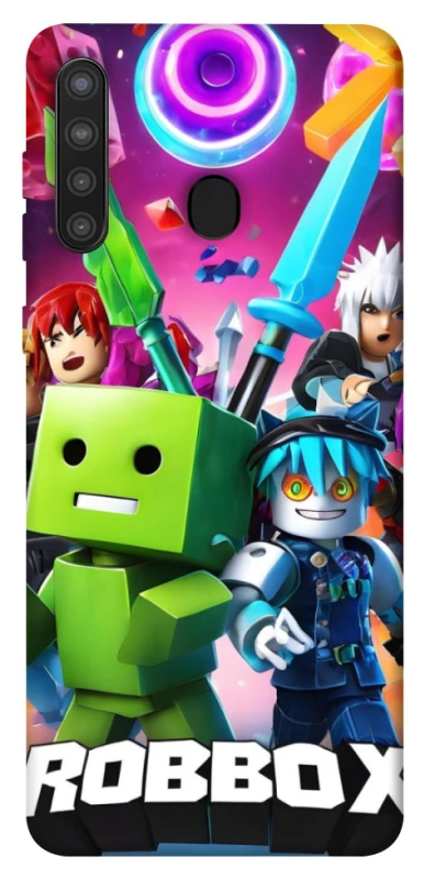 Чохол на Samsung Galaxy A21 Roblox gaming heroes фото 1 з 1