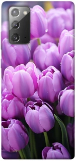 Чехол на Samsung Galaxy Note 20 Фиолетовые тюльпаны фото 1 из 1