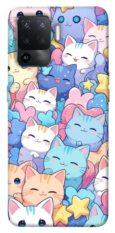 Чехол на Oppo Reno 5 Lite Funny Kittens ver.3 фото 1 из 1