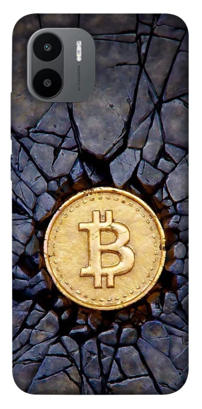 Чехол на Xiaomi Redmi A1+ / Poco C50 / A2+ Bitcoin cracks фото 1 из 1
