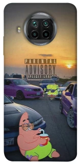 Чехол на Xiaomi Mi 10T Lite / Redmi Note 9 Pro 5G Патрик на гонках фото 1 из 1