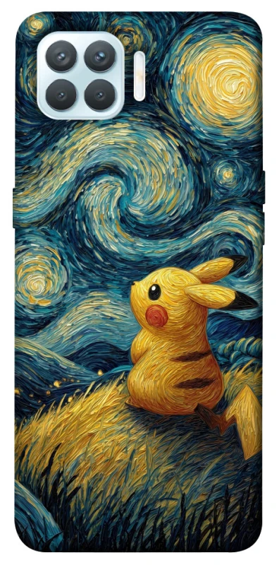 Чохол на Oppo F17 Pro Pikachu and Van Gogh фото 1 з 1