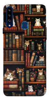 Чехол на Samsung Galaxy A20s Cats & Books фото 1 из 1