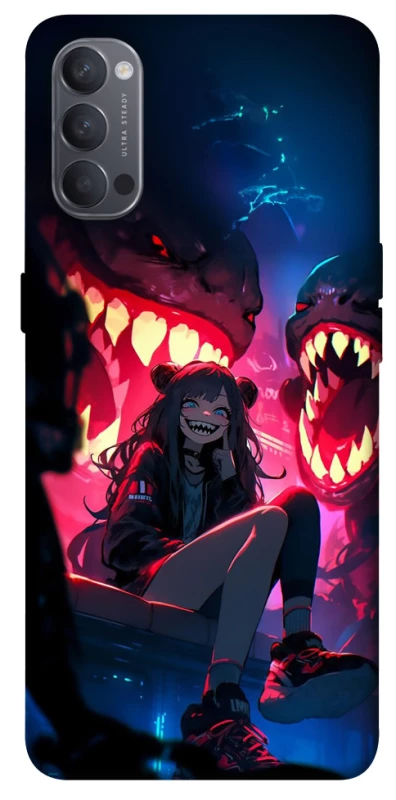 Чехол на Oppo Reno 4 Anime girl фото 1 из 1