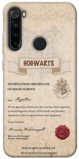 Чехол на Xiaomi Redmi Note 8 The Hogwarts acceptance letter фото 1 из 1