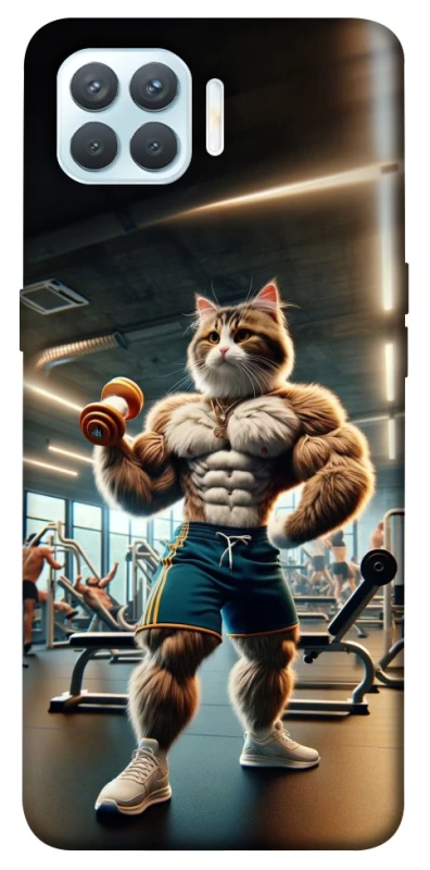 Чехол на Oppo F17 Pro Качок кот фото 1 из 1