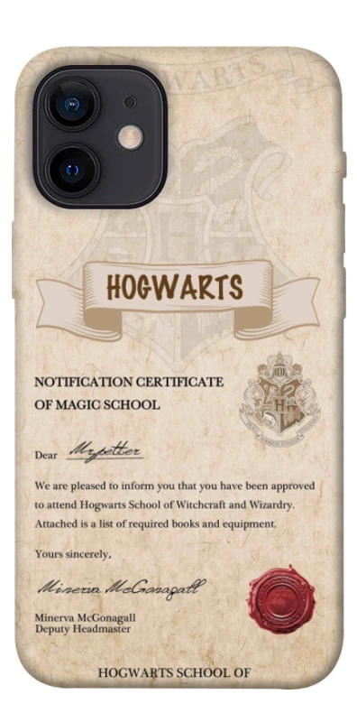 Чехол на Apple iPhone 12 mini (5.4") The Hogwarts acceptance letter фото 1 из 1
