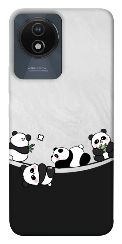 Чохол на Vivo Y02 Four pandas фото 1 з 1