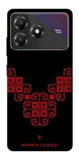 Чохол на ZTE Blade A36 Чорно-червона вишиванка фото 1 з 1