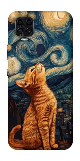 Чехол на ZTE Blade v2020 van gogh cat фото 1 из 1