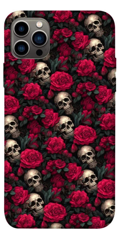 Чохол на Apple iPhone 12 Pro (6.1") Черепа та рози фото 1 з 1