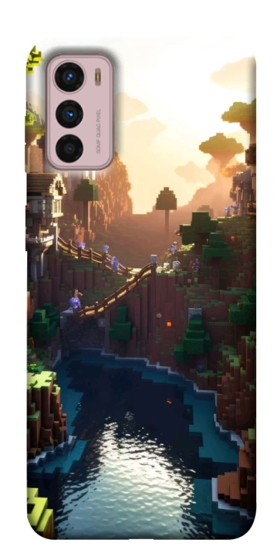 Чохол на Motorola Moto G42 Minecraft sunset фото 1 з 1