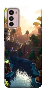 Чехол на Motorola Moto G42 Minecraft sunset фото 1 из 1