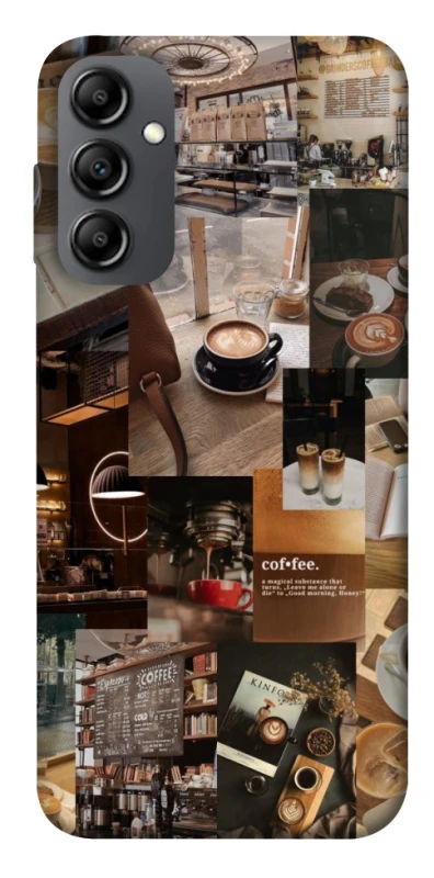 Чохол на Samsung Galaxy A14 4G/5G Coffee collage ver.2 фото 1 з 1