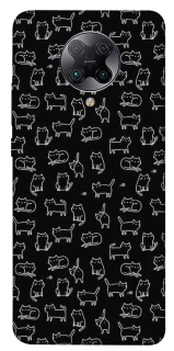 Чохол на Xiaomi Redmi K30 Pro / Poco F2 Pro Black Cats фото 1 з 1
