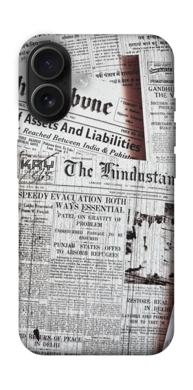 Чохол на Apple iPhone 16 Газети фото 1 з 1