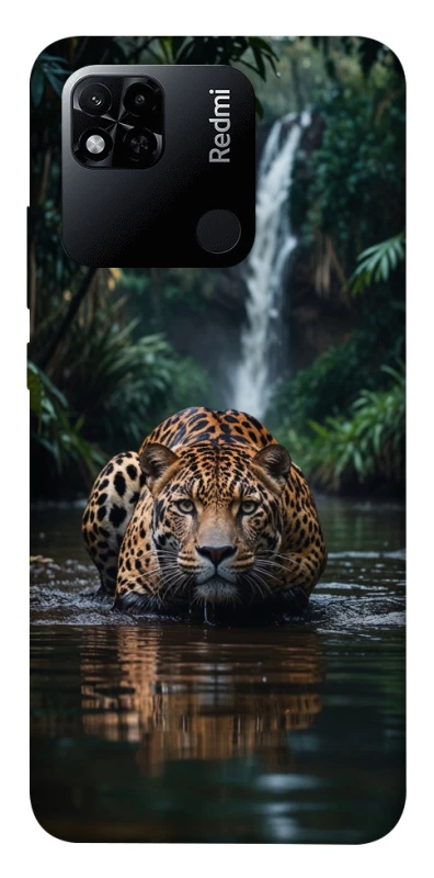 Чохол на Xiaomi Redmi 10A Leopard in water фото 1 з 1