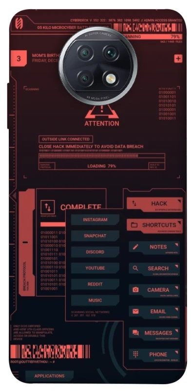 Чехол на Xiaomi Redmi Note 9 5G / Note 9T Attention фото 1 из 1