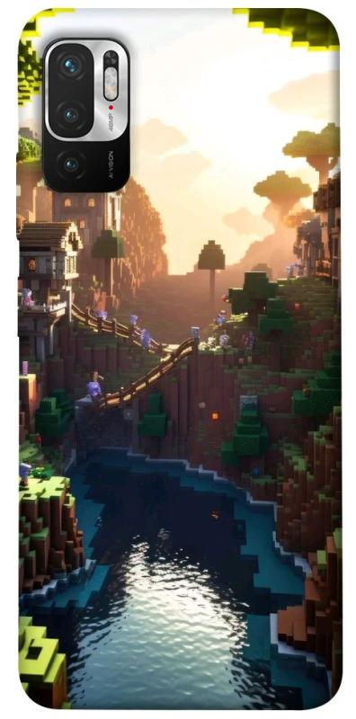 Чохол на Xiaomi Poco M3 Pro 4G / 5G Minecraft sunset фото 1 з 1
