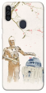 Чохол на Samsung Galaxy M11 Star Wars robots фото 1 з 1