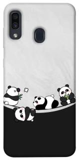 Чехол на Samsung Galaxy A20 / A30 Four pandas фото 1 из 1