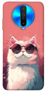 Чохол на Xiaomi Poco X2 Сat with glasses фото 1 з 1