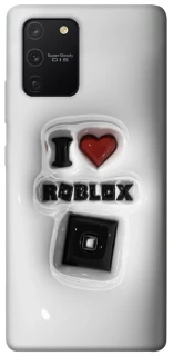 Чохол на Samsung Galaxy S10 Lite I love Roblox фото 1 з 1