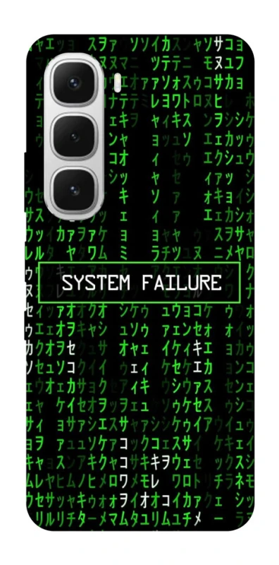 Чехол на Infinix Hot 60i Matrix system failure фото 1 из 1