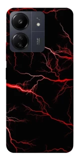 Чехол на Xiaomi Poco C65 Красная молния фото 1 из 1