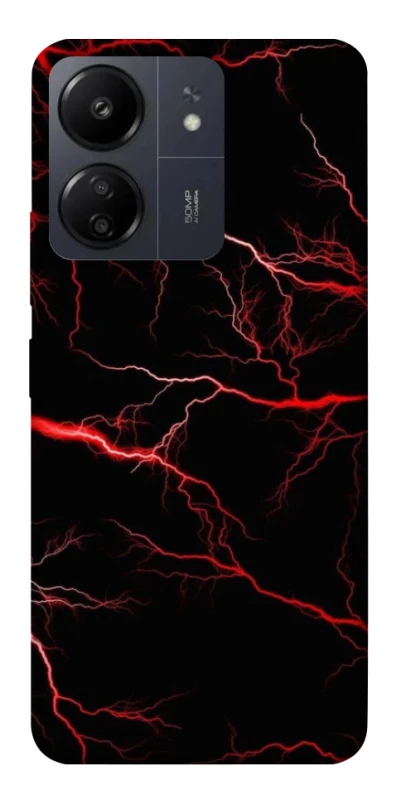 Чехол на Xiaomi Redmi 13C Красная молния фото 1 из 1