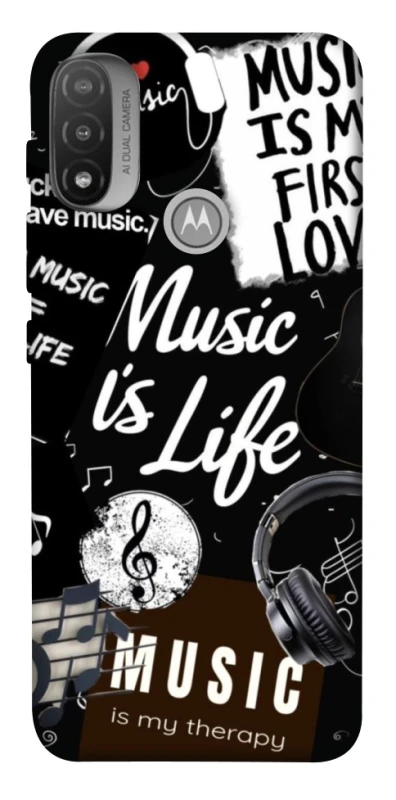 Чохол на Motorola Moto E20 Music is Life фото 1 з 1