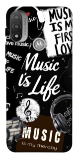 Чохол на Motorola Moto E20 Music is Life фото 1 з 1