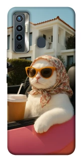 Чохол на TECNO Camon 17 Stylish Cat Cruise фото 1 з 1