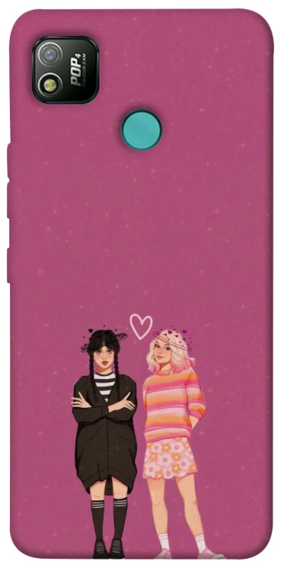 Чехол на TECNO POP 4 Raven & Rainbow Wednesday фото 1 из 1