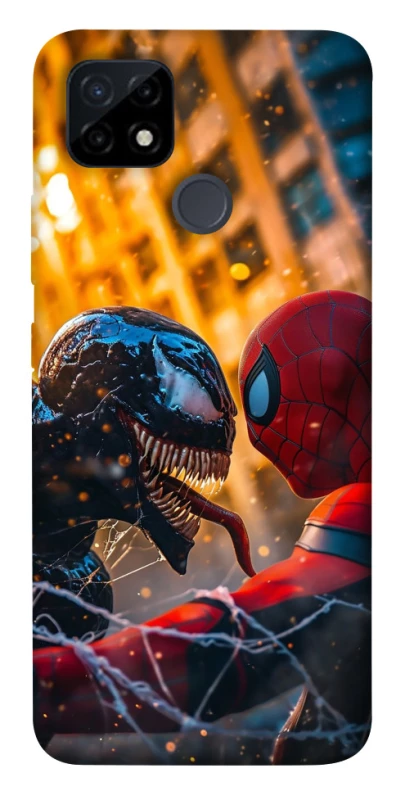 Чехол на Realme C21Y Venom vs Spiderman фото 1 из 1